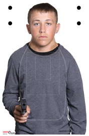 Handgun Threat 14 - Card Stock Handgun Threat 14 - Card Stock